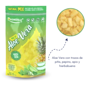 NATURAL MIX, Aloe Vera gel whith pineapple, cumcumber, celery & spearmint